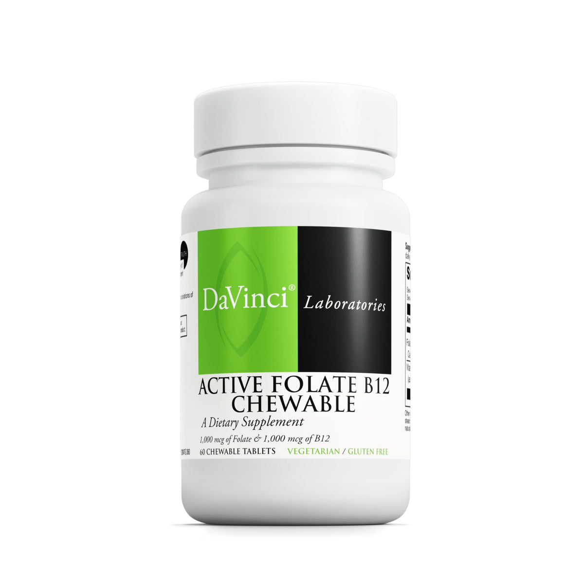 DAVINCI frasco frontal mostrando etiqueta clara y beneficio de energía