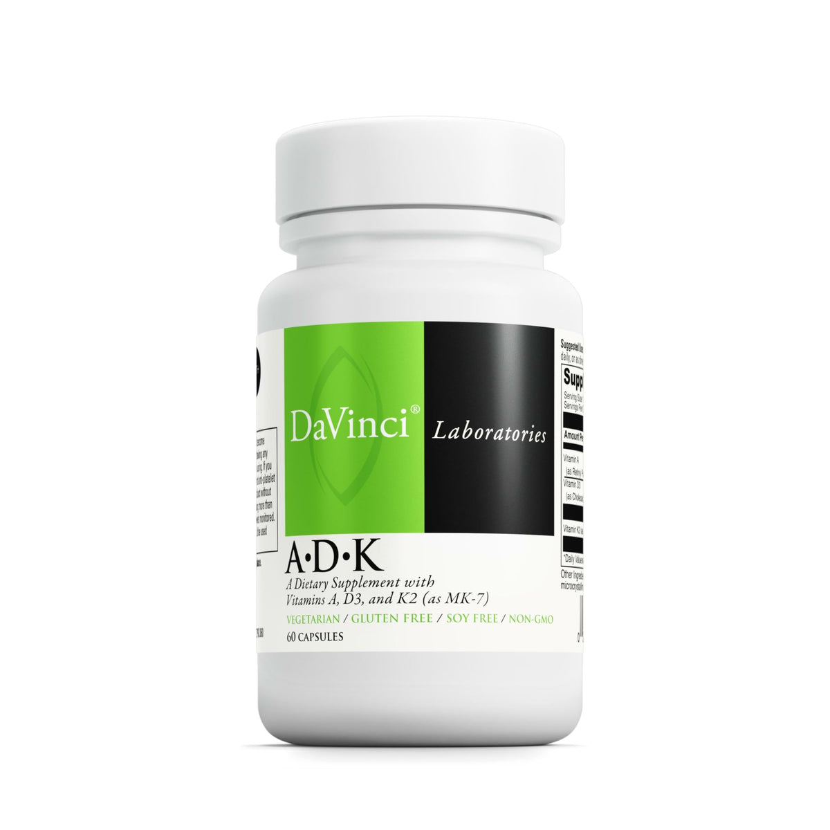 DAVINCI ADK frente del empaque mostrando diseño y beneficios
