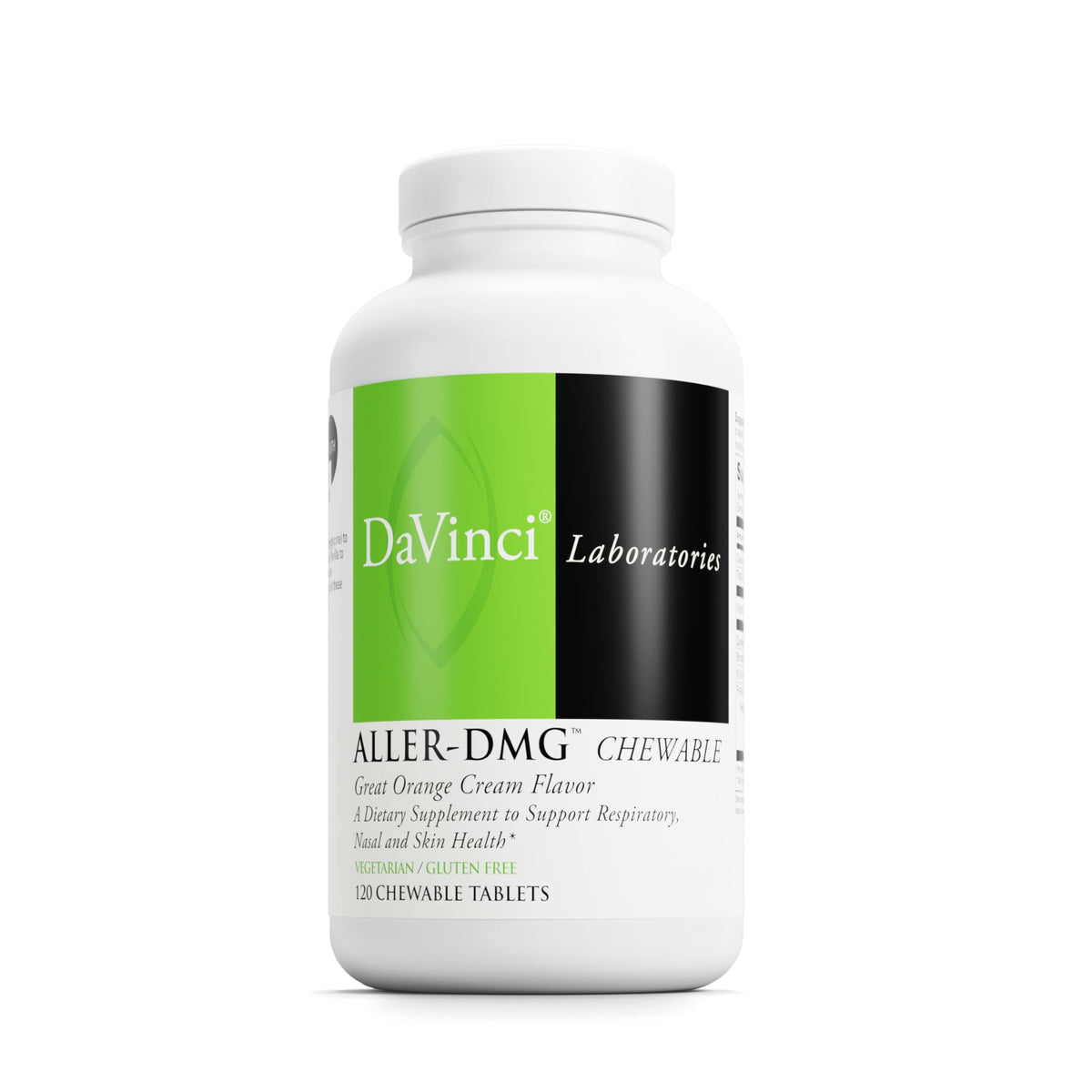 DAVINCI envase frontal mostrando 120 tabletas y beneficio memoria de ingredientes
