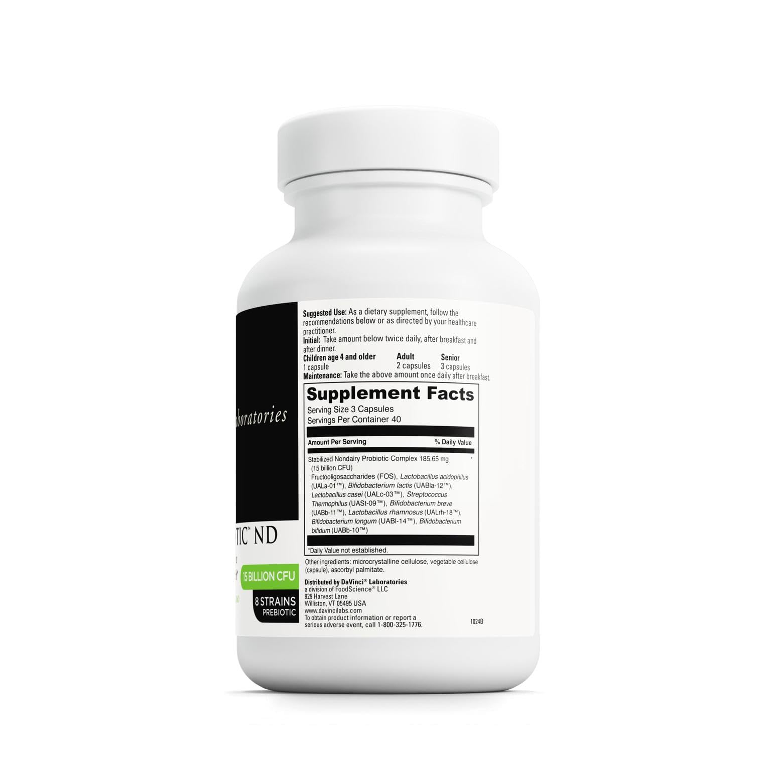 DAVINCI primer plano de una cápsula vegetal destacando pureza