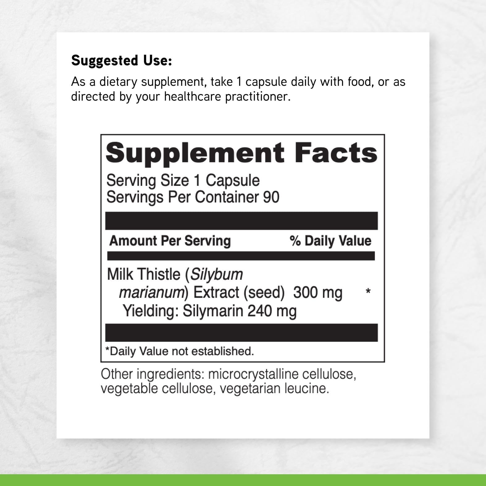 DAVINCI etiqueta nutricional legible con ingredientes y controles de calidad