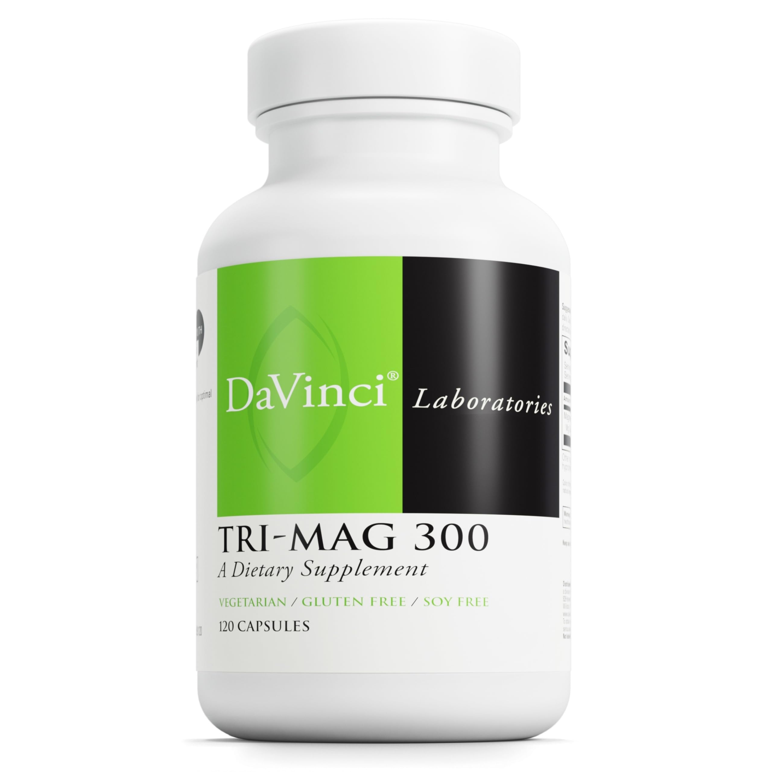 DAVINCI Tri-Mag 300 frontal mostrando envase y beneficio de absorción