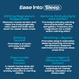 Day Dream etiqueta nutricional enfocada en 3000 mg L-glicina y certificación