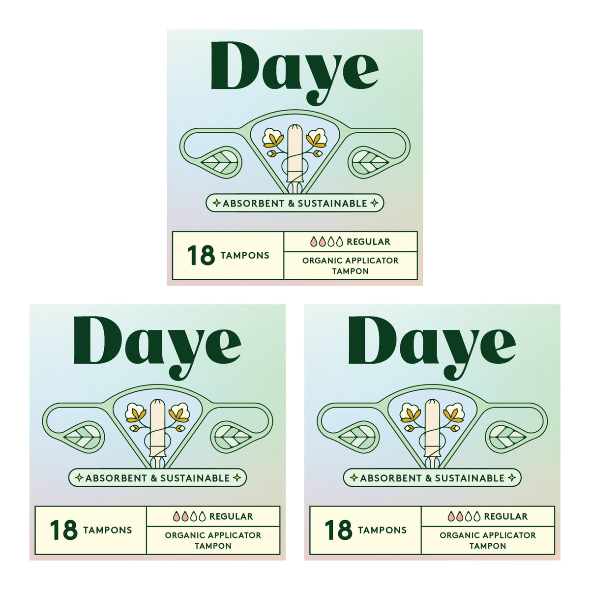 Daye presentación frontal del paquete mostrando pureza y ahorro