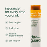 DAYGUARD textura del gel en stick resaltando facilidad de consumo
