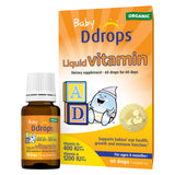 Ddrops botella frontal mostrando etiqueta orgánica y fácil dosificación