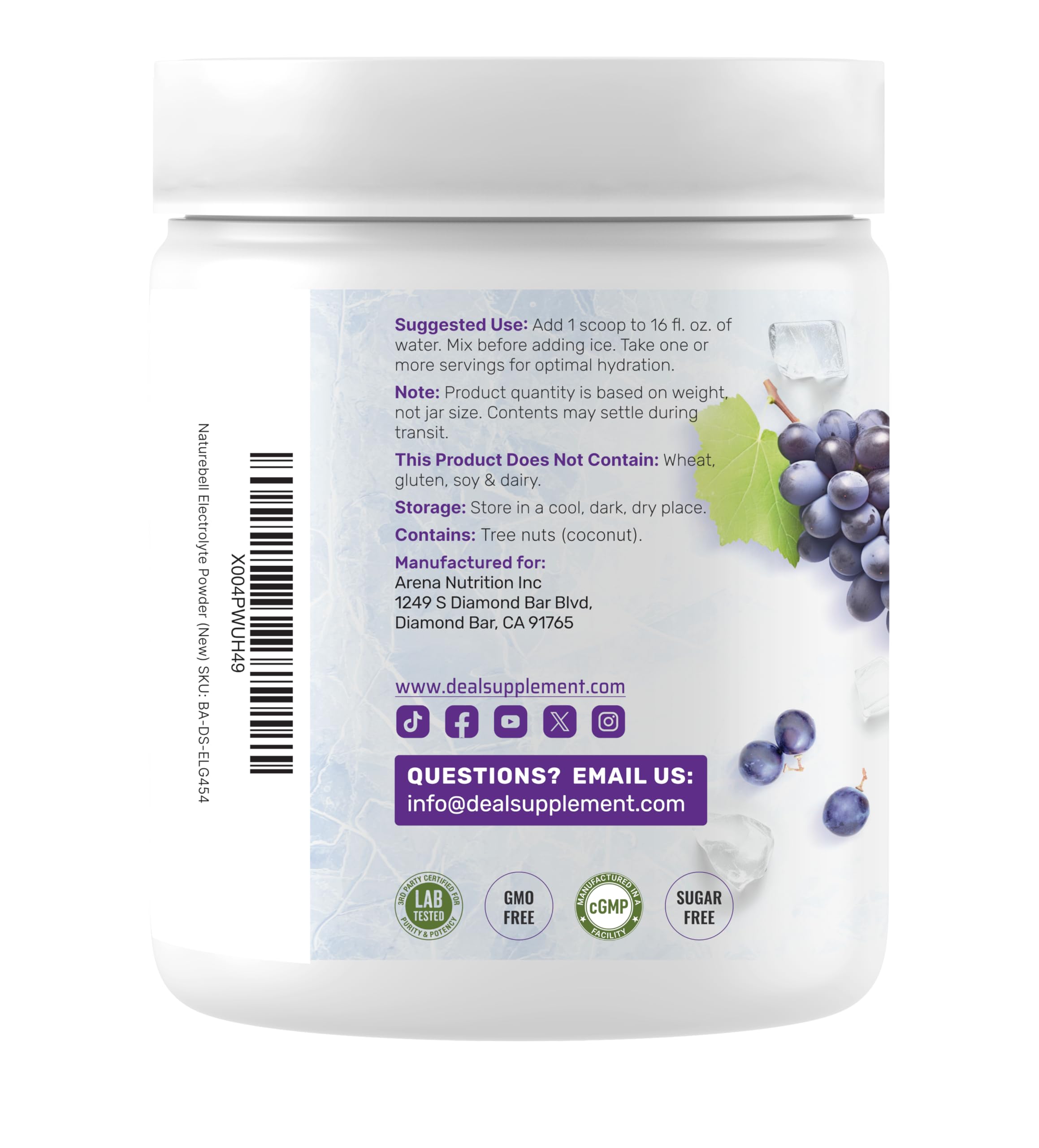 DEAL SUPPLEMENT atleta con botella para hidratación rápida tras ejercicio