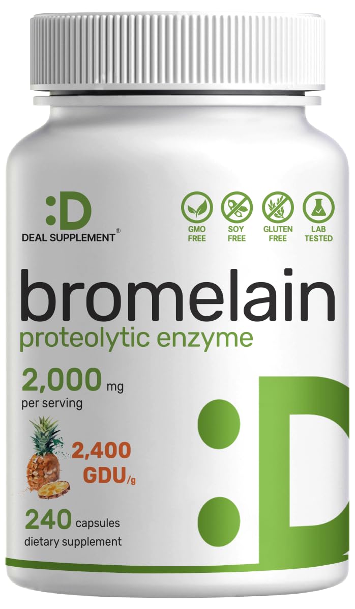 DEAL SUPPLEMENT frente del frasco mostrando 240 cápsulas y dosis clara