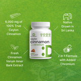 DEAL SUPPLEMENT textura del polvo de canela de Ceilán, evidencia de origen natural