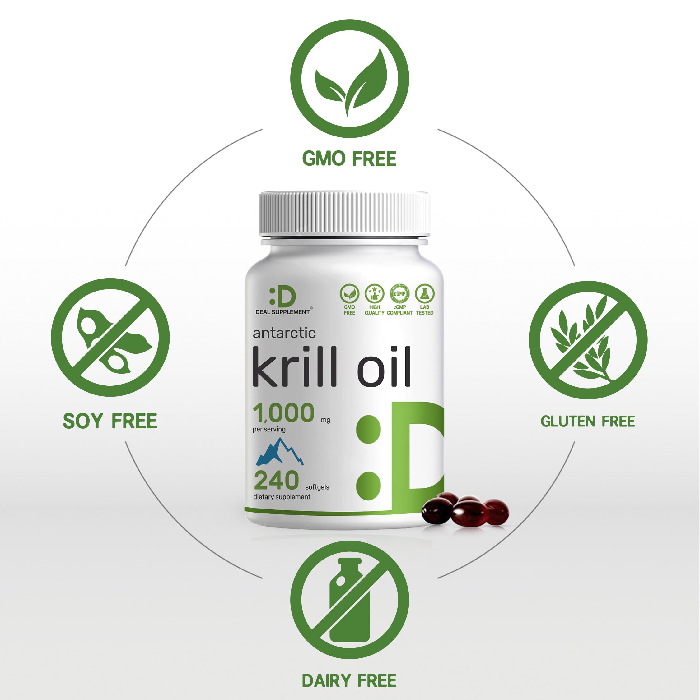 DEAL SUPPLEMENT acercamiento a una cápsula brillante que resalta pureza y potencia