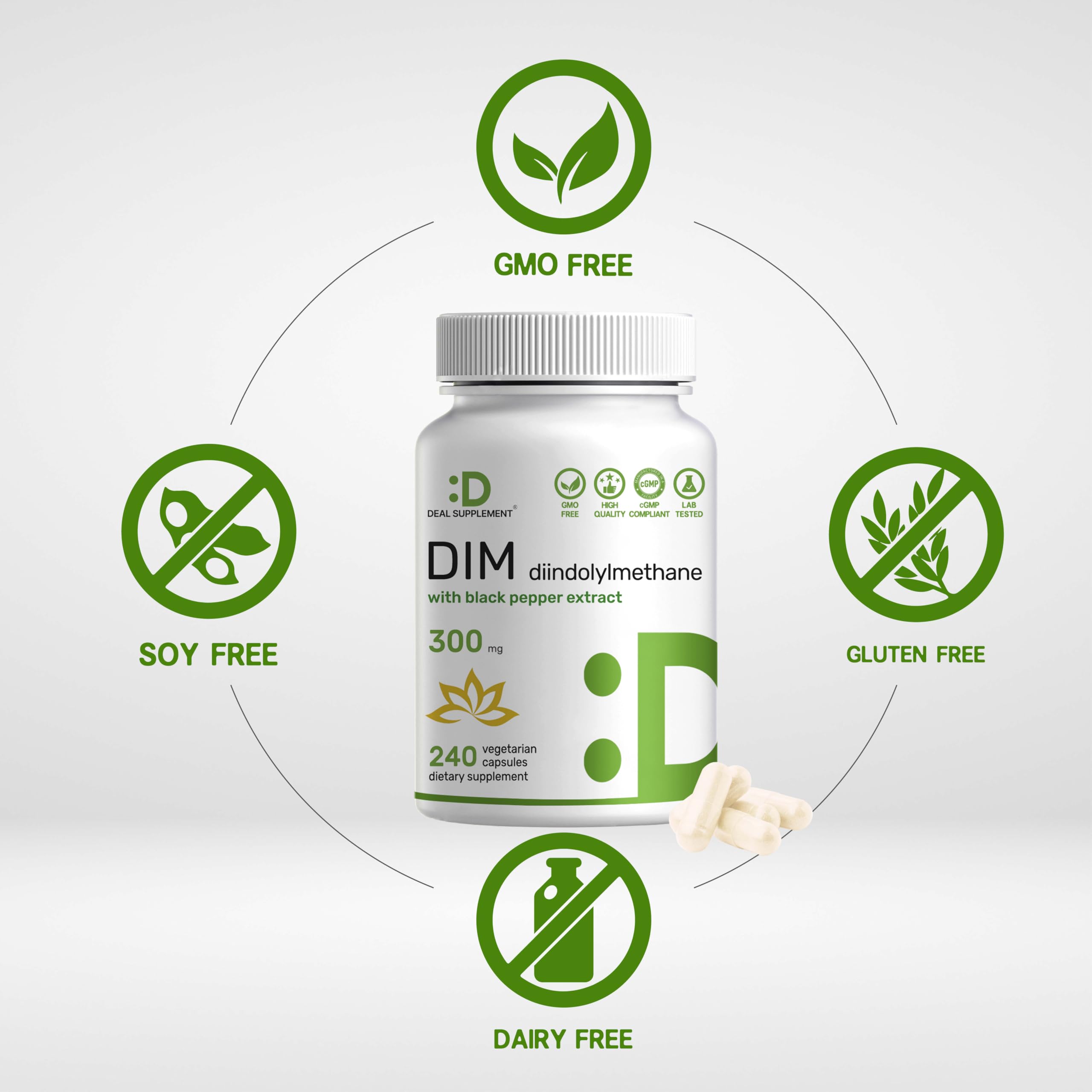 DEAL SUPPLEMENT cápsula en mano para comparar tamaño y dosificación fácil