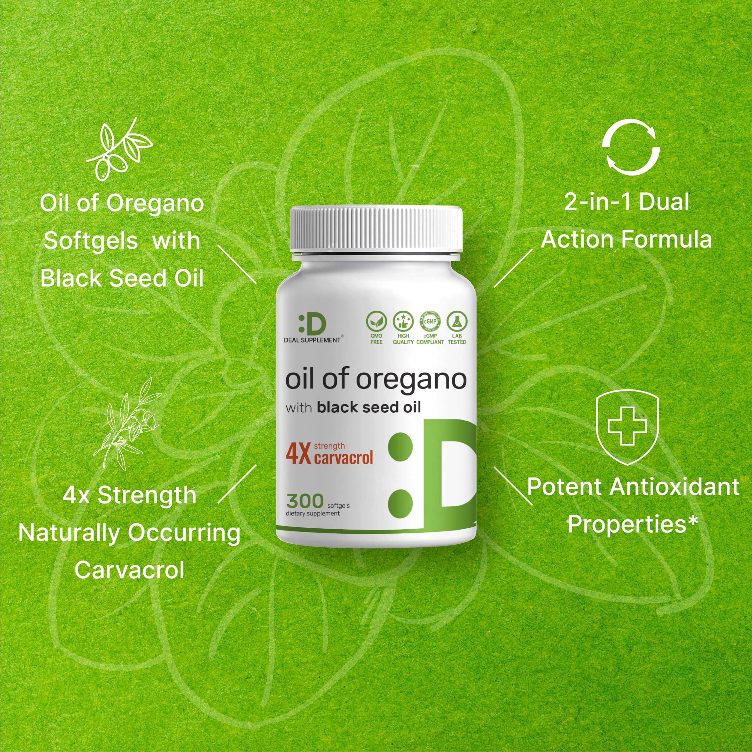 DEAL SUPPLEMENT cápsulas en mano para visualizar tamaño y uso diario