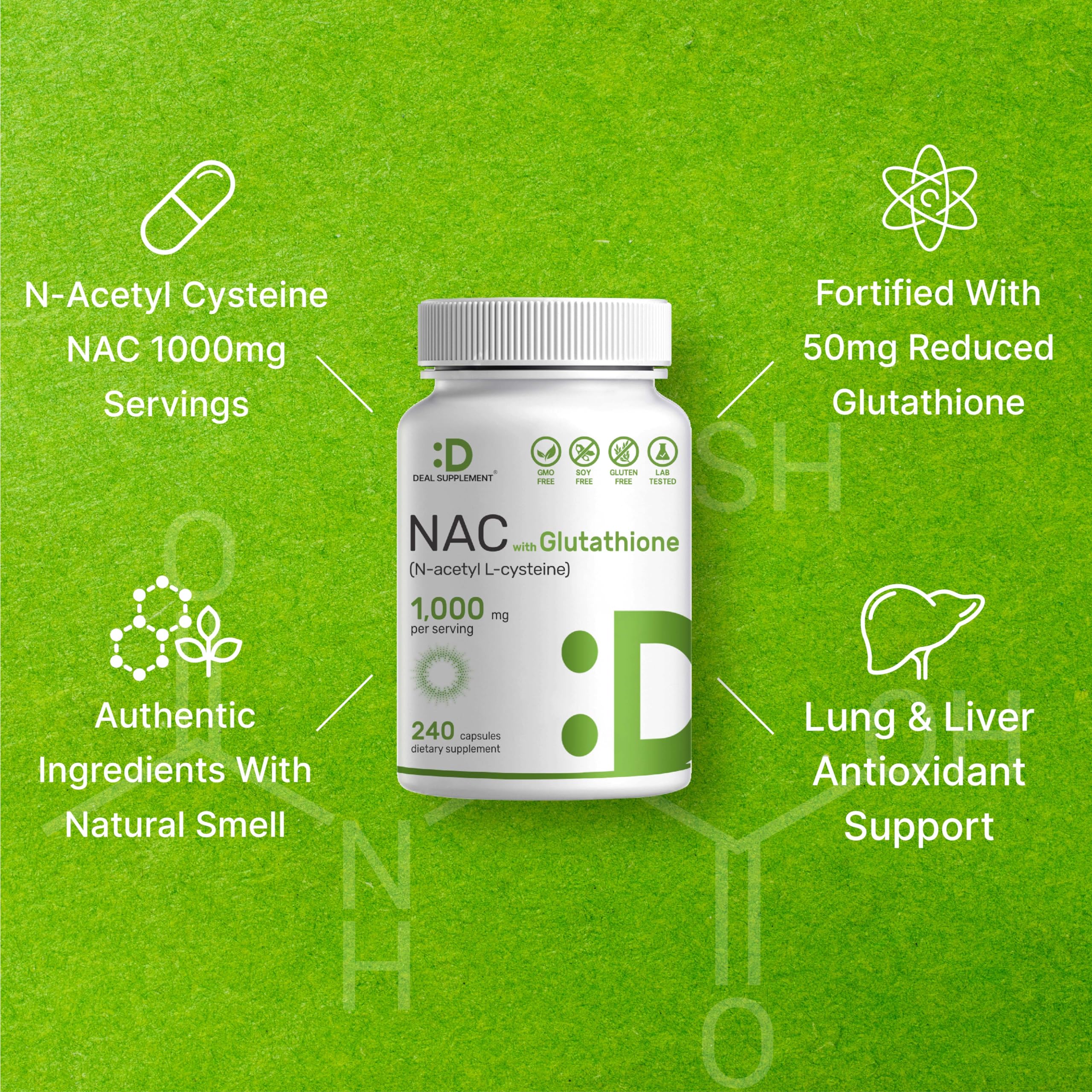 Deal Supplement cápsulas en mano para mostrar tamaño fácil de tragar