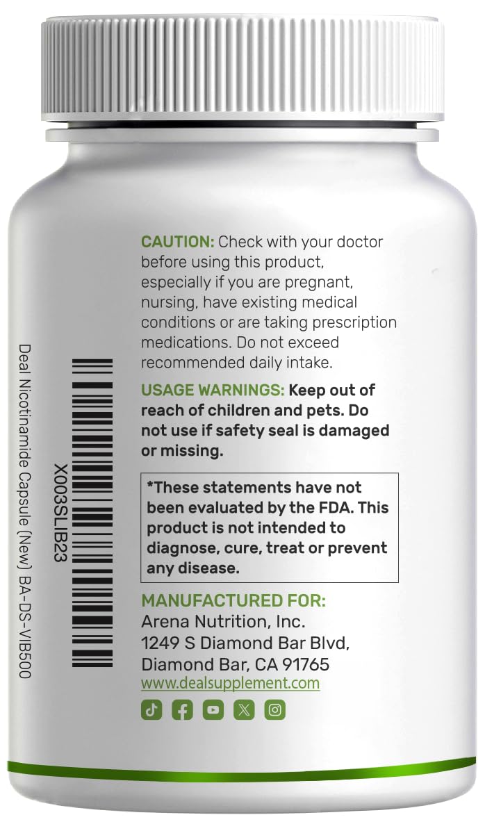 DEAL SUPPLEMENT empaque con sello de pruebas de laboratorio y control de calidad
