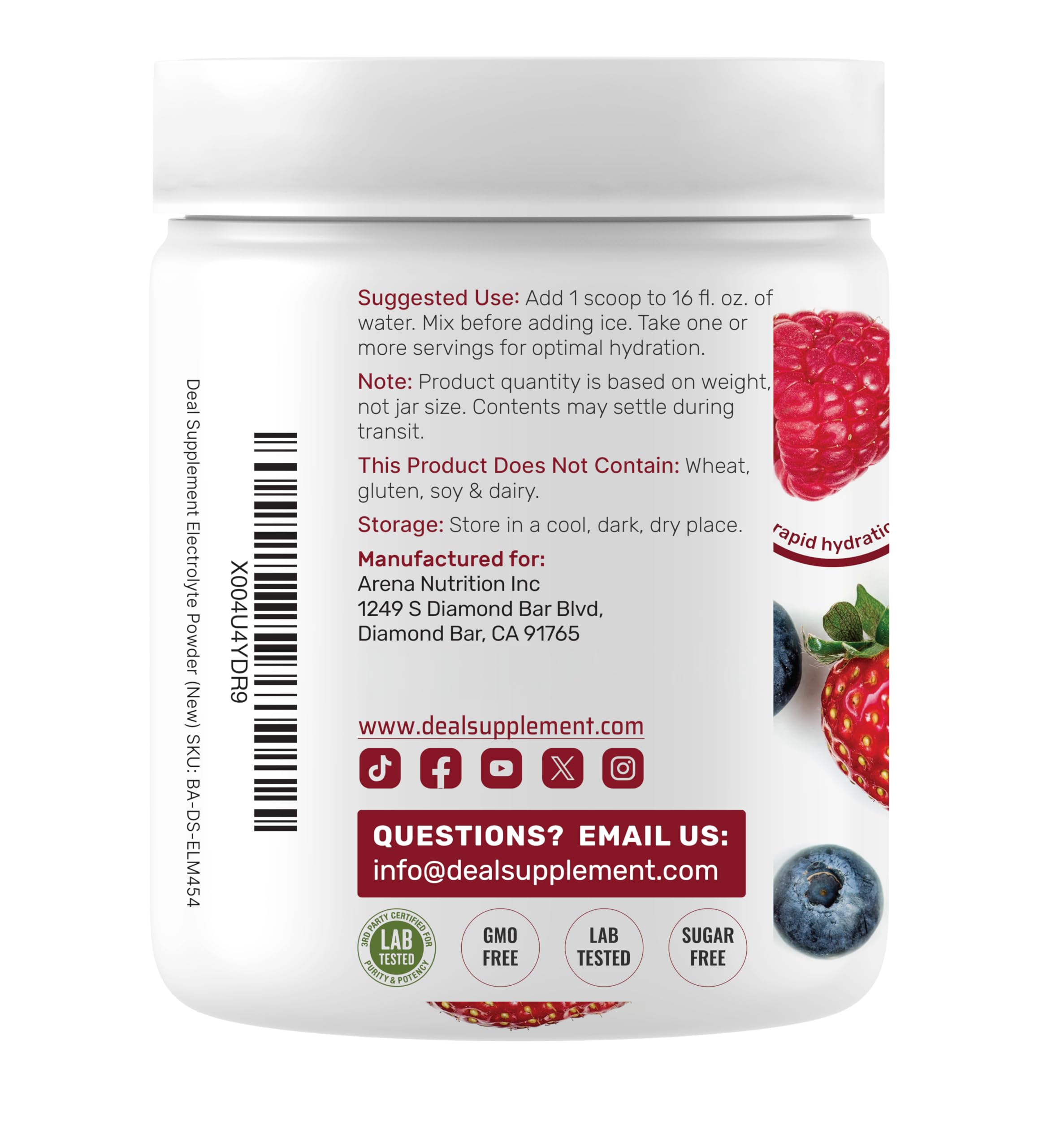 DEAL SUPPLEMENT bebida en picnic exterior para apoyo durante actividad al aire libre
