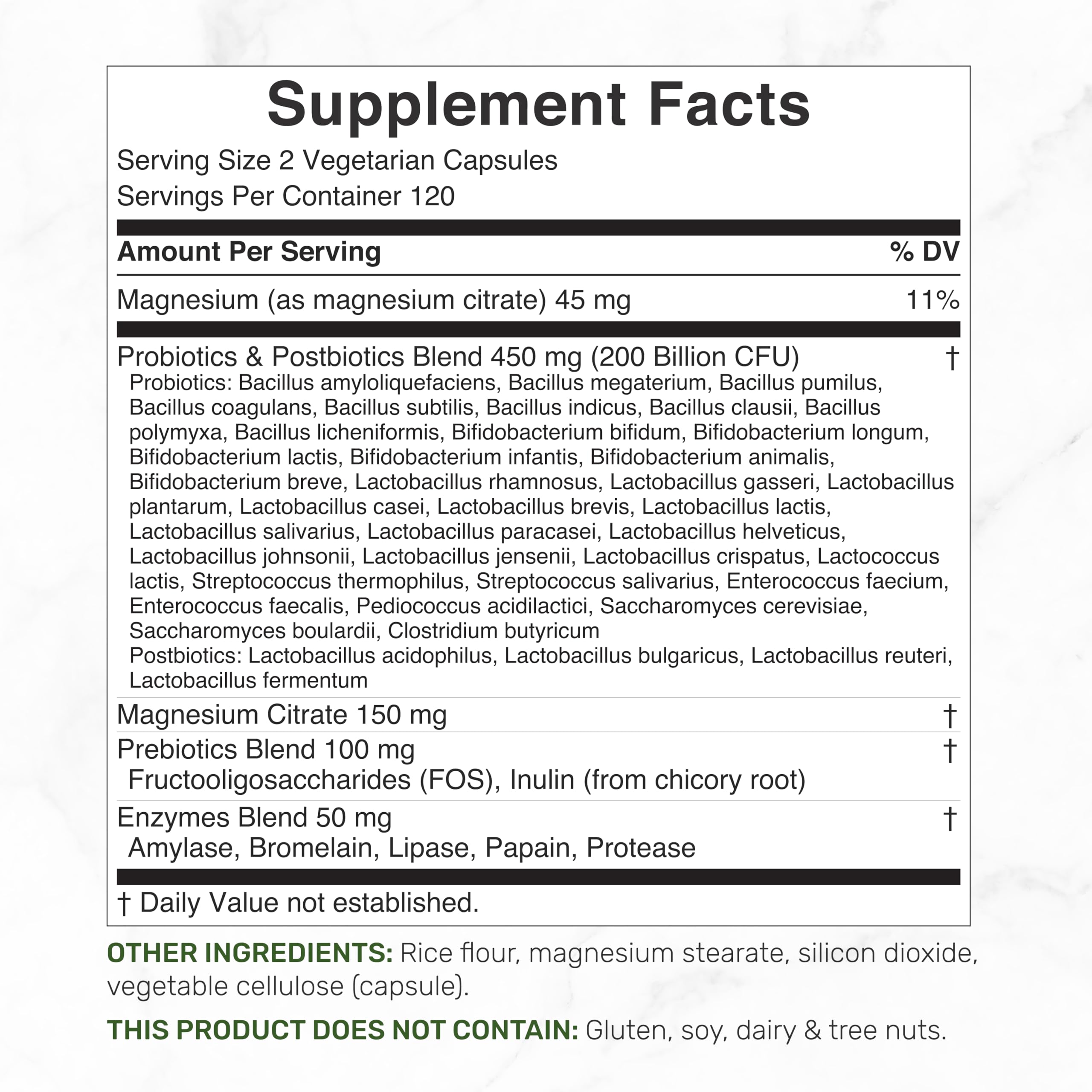 DEAL SUPPLEMENT etiqueta detalle con 40 cepas y alta potencia visible en etiqueta