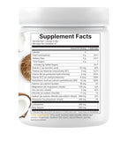 DEAL SUPPLEMENT etiqueta con información nutricional y lista de electrolitos, transparencia y calidad