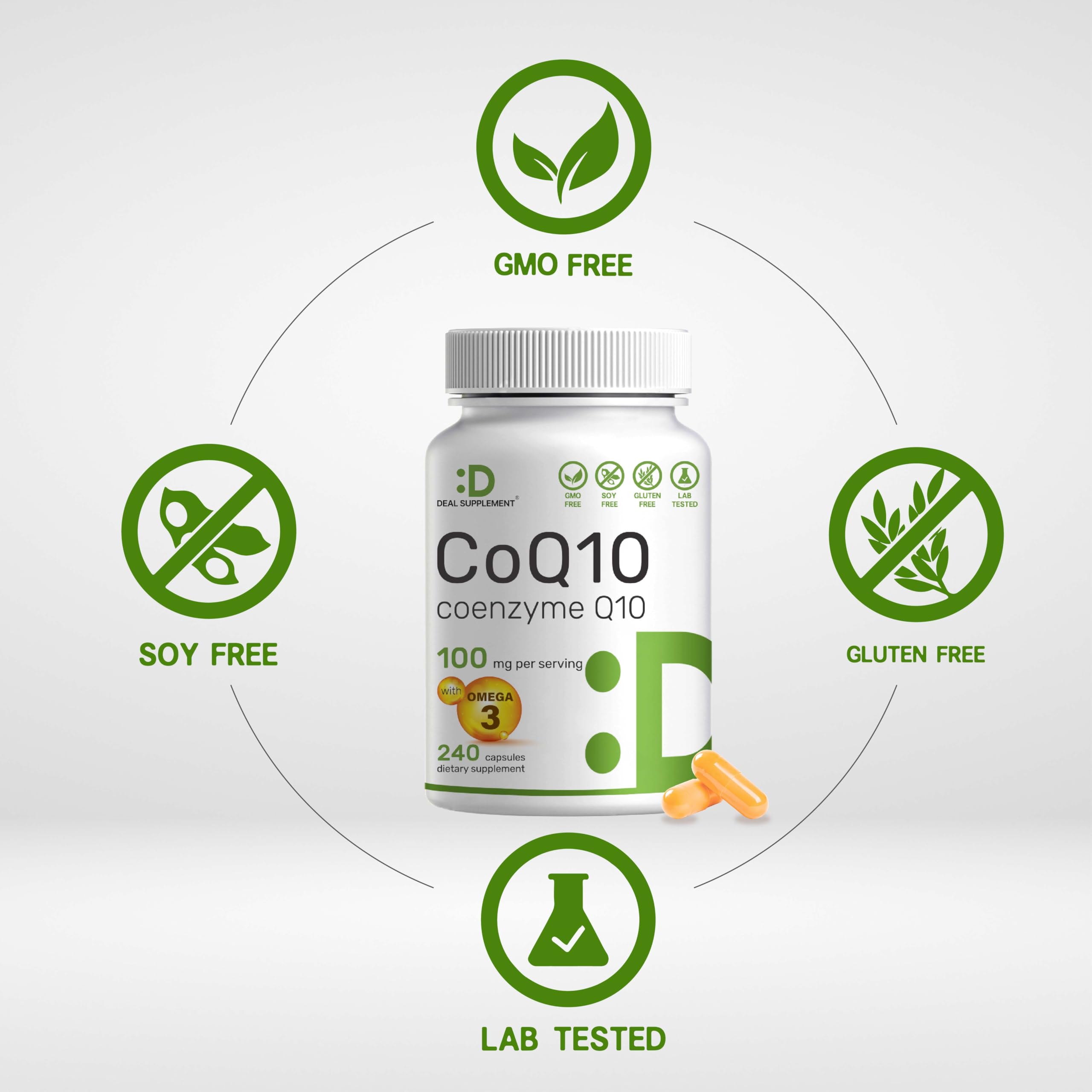 DEAL SUPPLEMENT etiqueta con ingredientes y pruebas de terceros verificadas