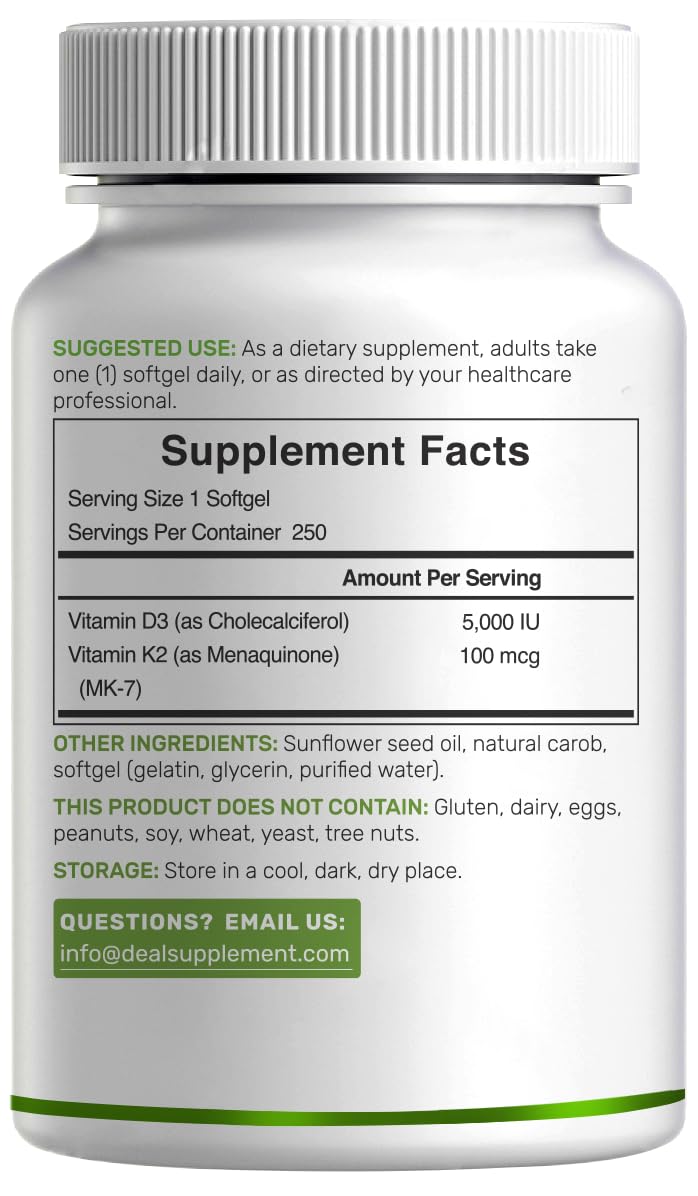 DEAL SUPPLEMENT etiqueta nutricional en primer plano, información clara