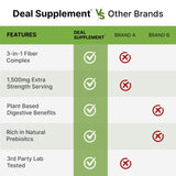 DEAL SUPPLEMENT etiqueta nutricional detallando ingredientes y garantía