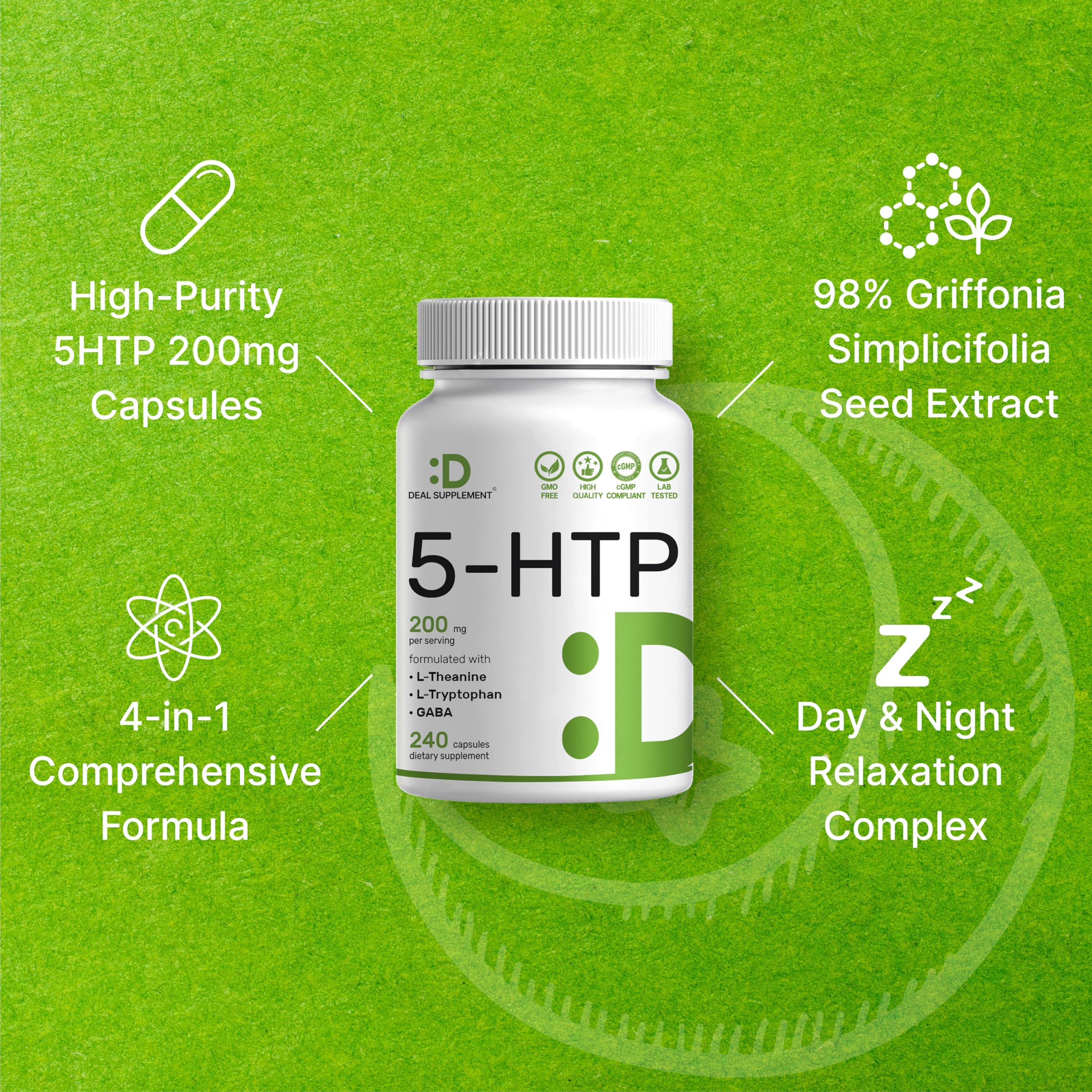 Deal Supplement etiqueta nutricional mostrando ingredientes y dosis