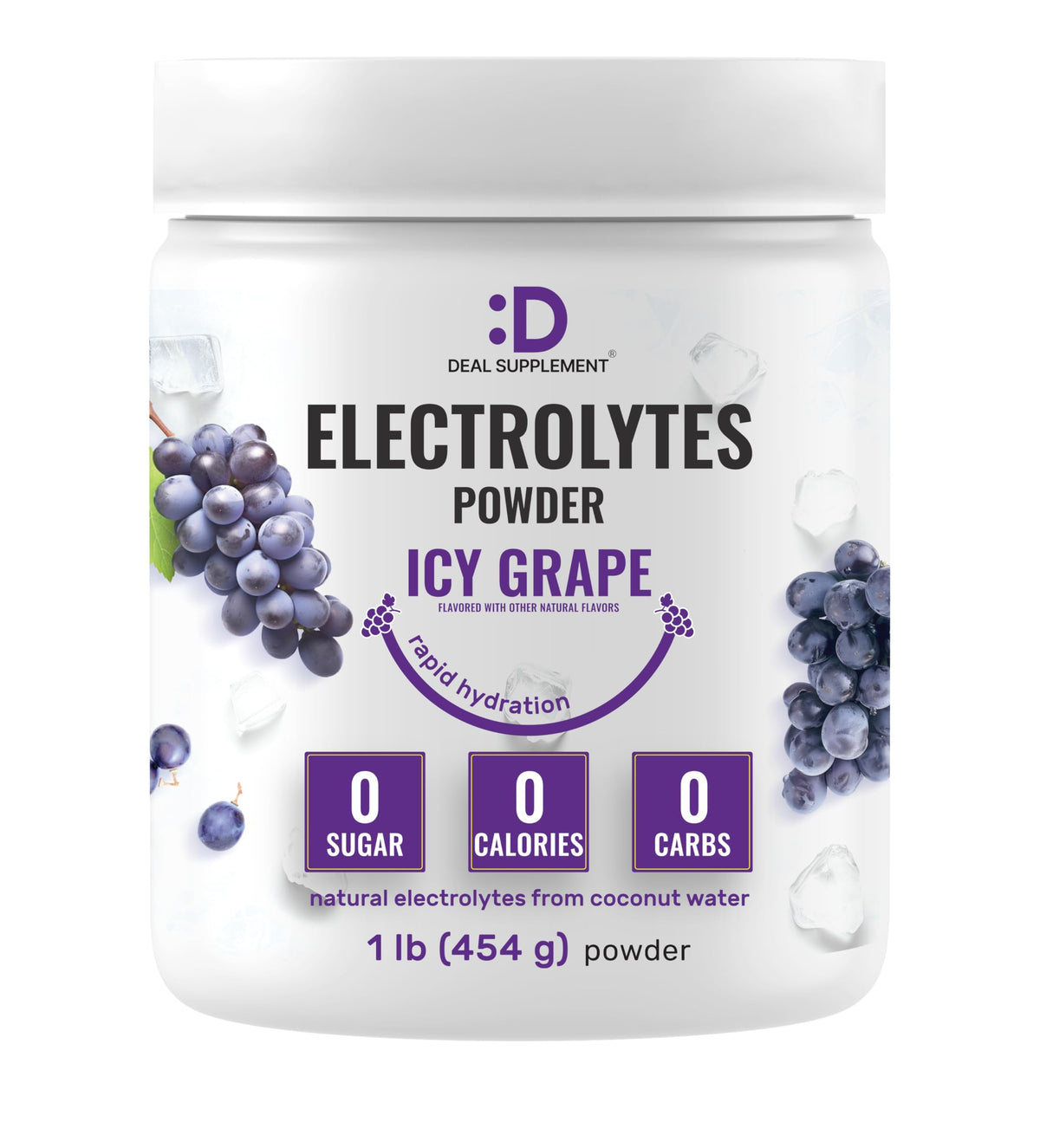 DEAL SUPPLEMENT frasco delantero con diseño y tamaño claro para compra rápida