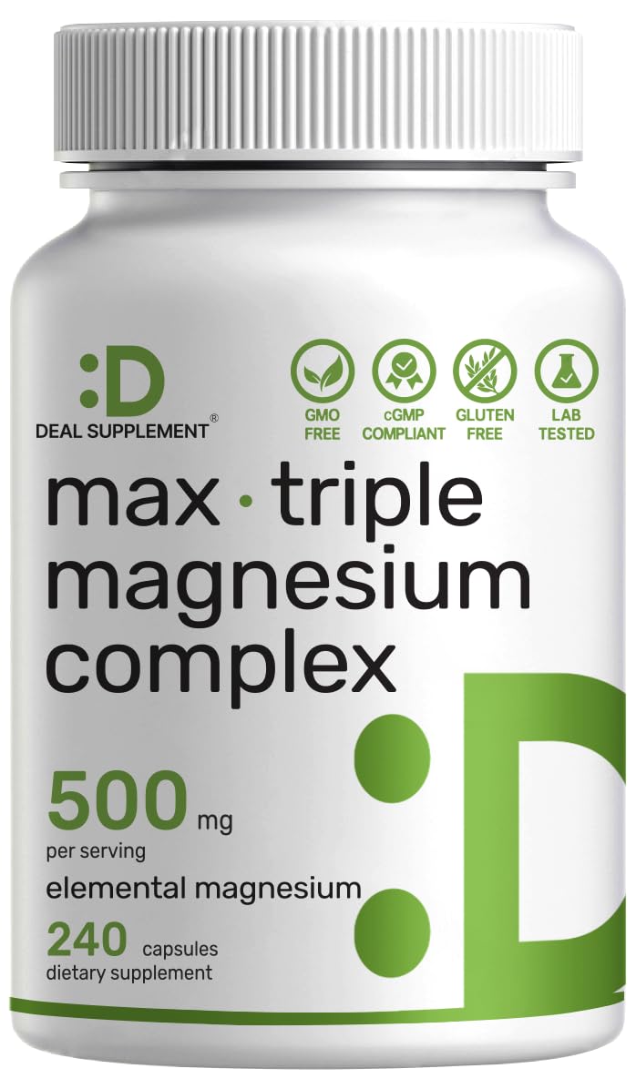 DEAL SUPPLEMENT frasco frontal mostrando 240 cápsulas y etiqueta clara