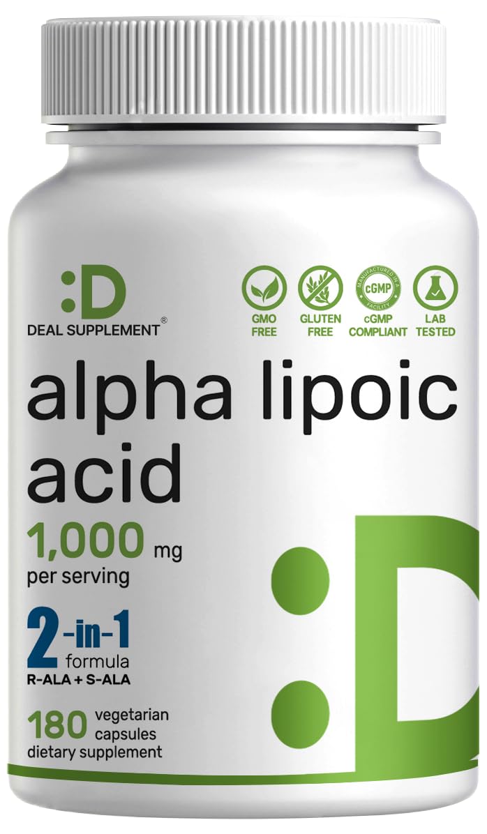 DEAL SUPPLEMENT frasco frontal mostrando 180 cápsulas y etiqueta clara