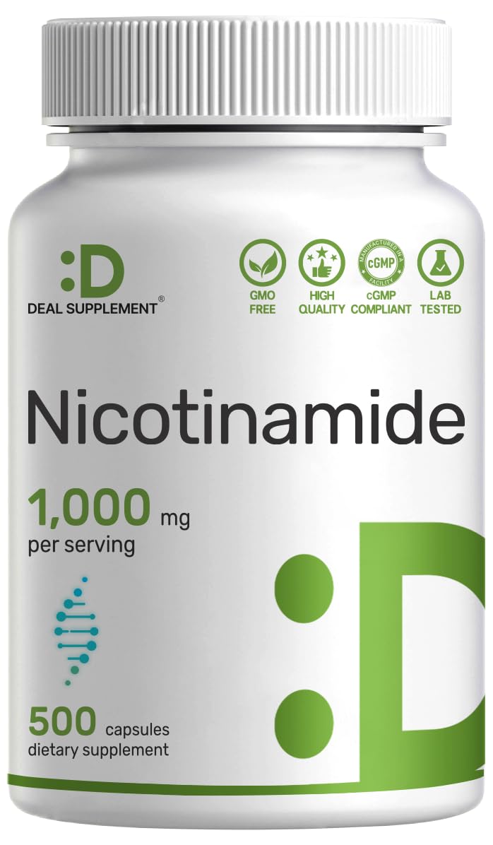 DEAL SUPPLEMENT frasco frontal mostrando 500 cápsulas y beneficio de suministro prolongado