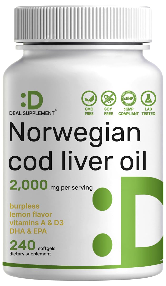 DEAL SUPPLEMENT frasco frontal mostrando 240 softgels y beneficio de alta potencia