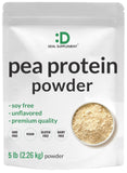 DEAL SUPPLEMENT envase frontal de 5 lb mostrando diseño y beneficio proteína vegetal