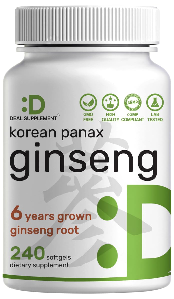 DEAL SUPPLEMENT envase frontal mostrando 240 softgels y diseño informativo