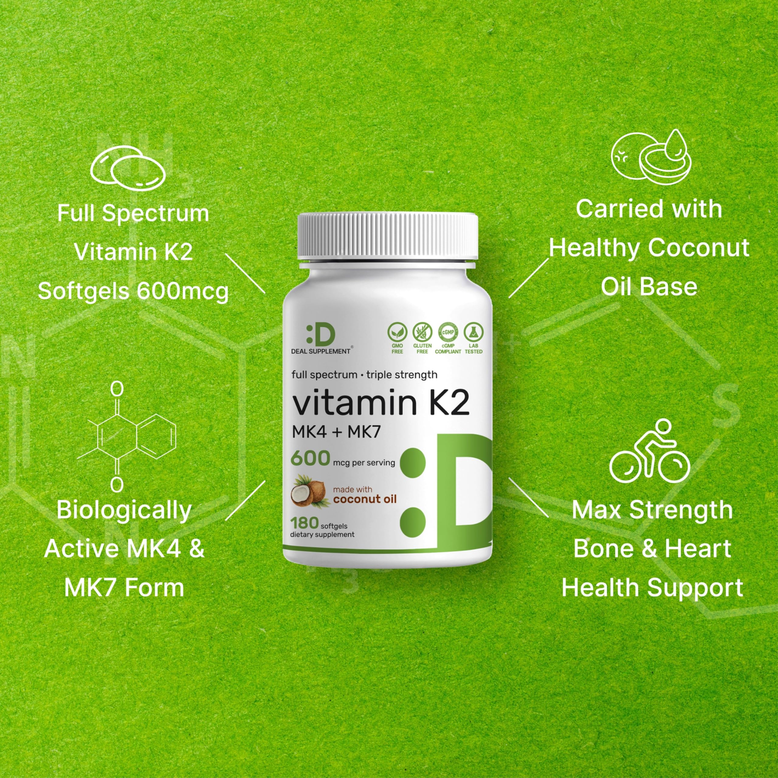 DEAL SUPPLEMENT cápsula en mano para apreciar el tamaño y la conveniencia diaria