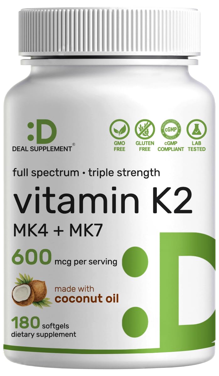 DEAL SUPPLEMENT vista frontal del envase con 180 softgels para suministro prolongado