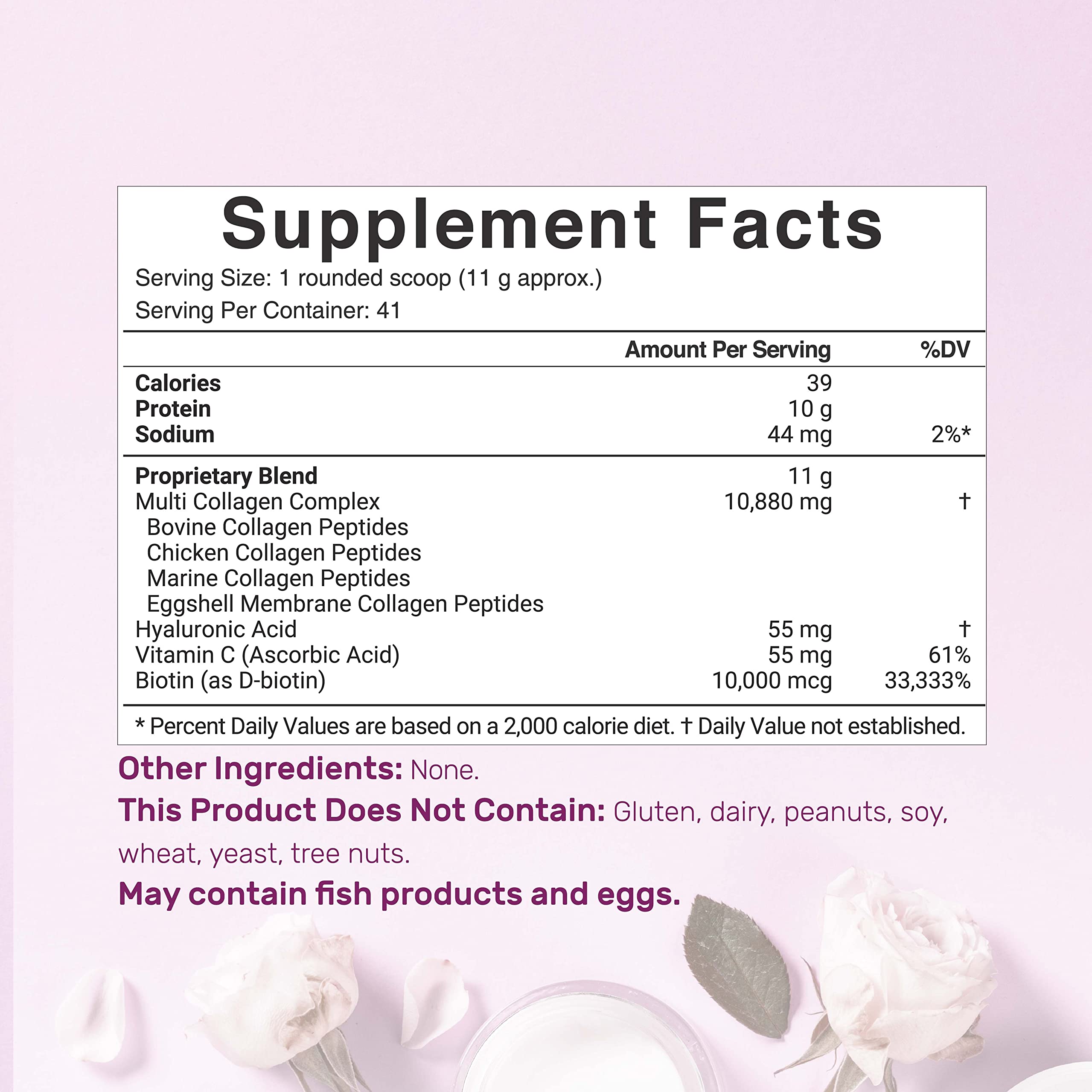 DEAL SUPPLEMENT textura del polvo de colágeno hidrolizado, fácil disolución