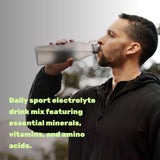 DEAL SUPPLEMENT etiqueta con detalles de electrolitos y vitaminas B