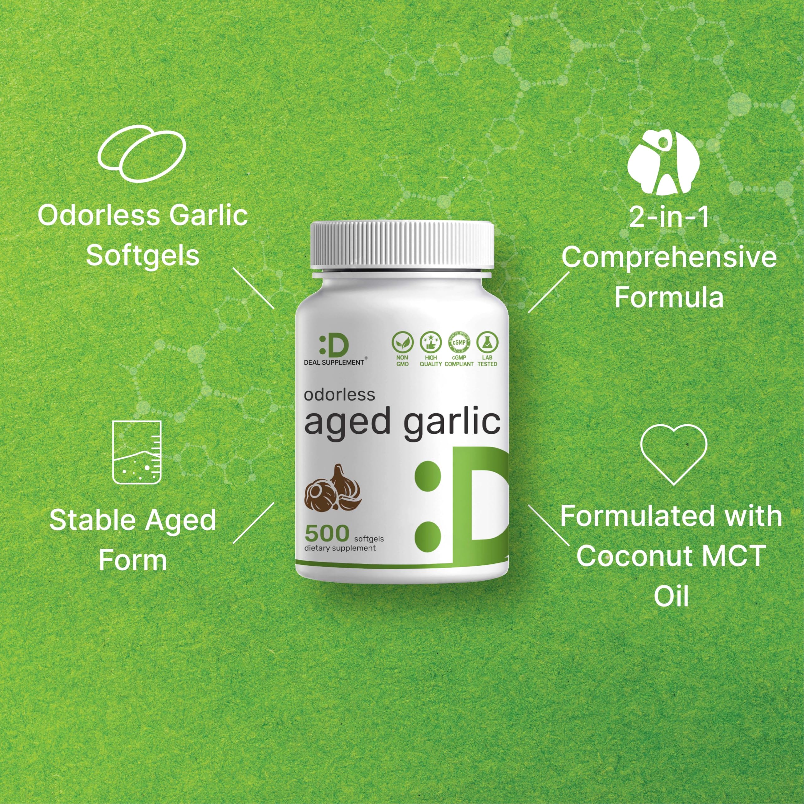 DEAL SUPPLEMENT softgel en mano para comparar tamaño práctico