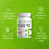 DEAL SUPPLEMENT frasco junto a una regla para comparar tamaño y cantidad, escala clara