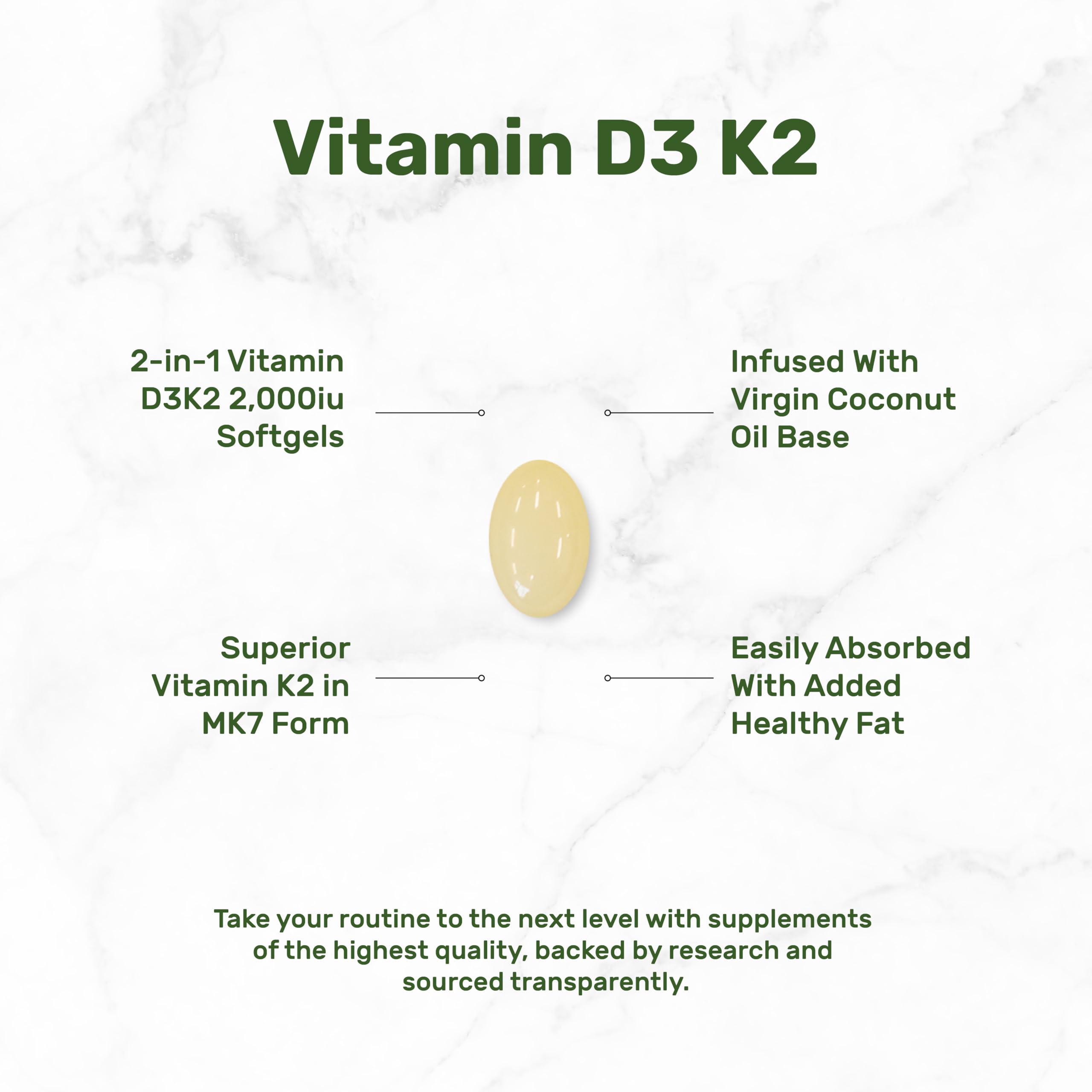 DEAL SUPPLEMENT aceite de coco virgen ilustrando mejor absorción liposoluble
