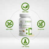 DEAL SUPPLEMENT gotas de aceite de coco ilustrando el vehículo lipídico y su absorción