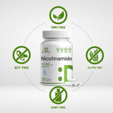 DEAL SUPPLEMENT detalle del polvo de nicotinamida, pureza y aspecto bioavailable