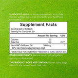 DEAL SUPPLEMENT primer plano de softgel para ver textura y fácil de tragar