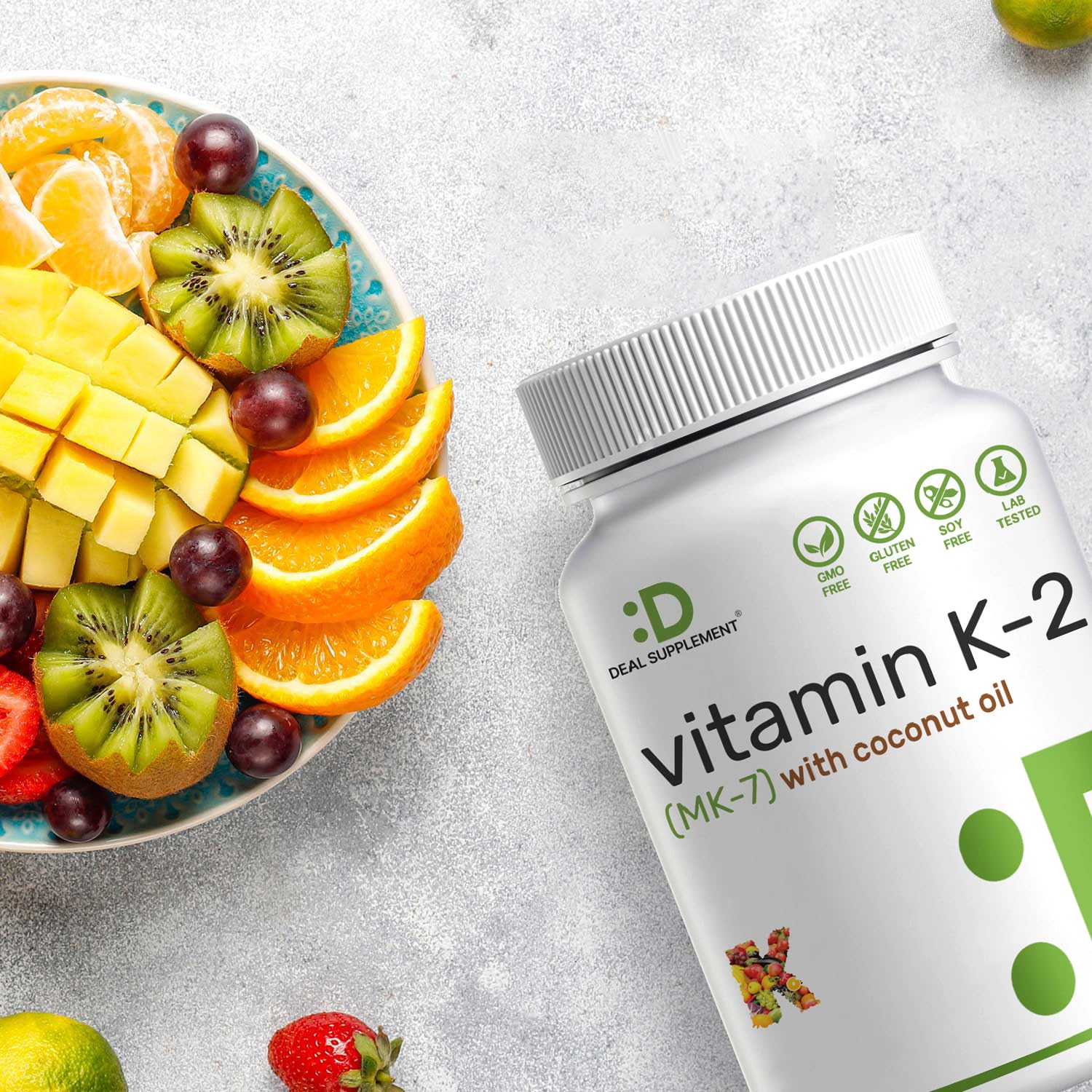 Deal Supplement cápsulas en mesa de desayuno señalando integración diaria