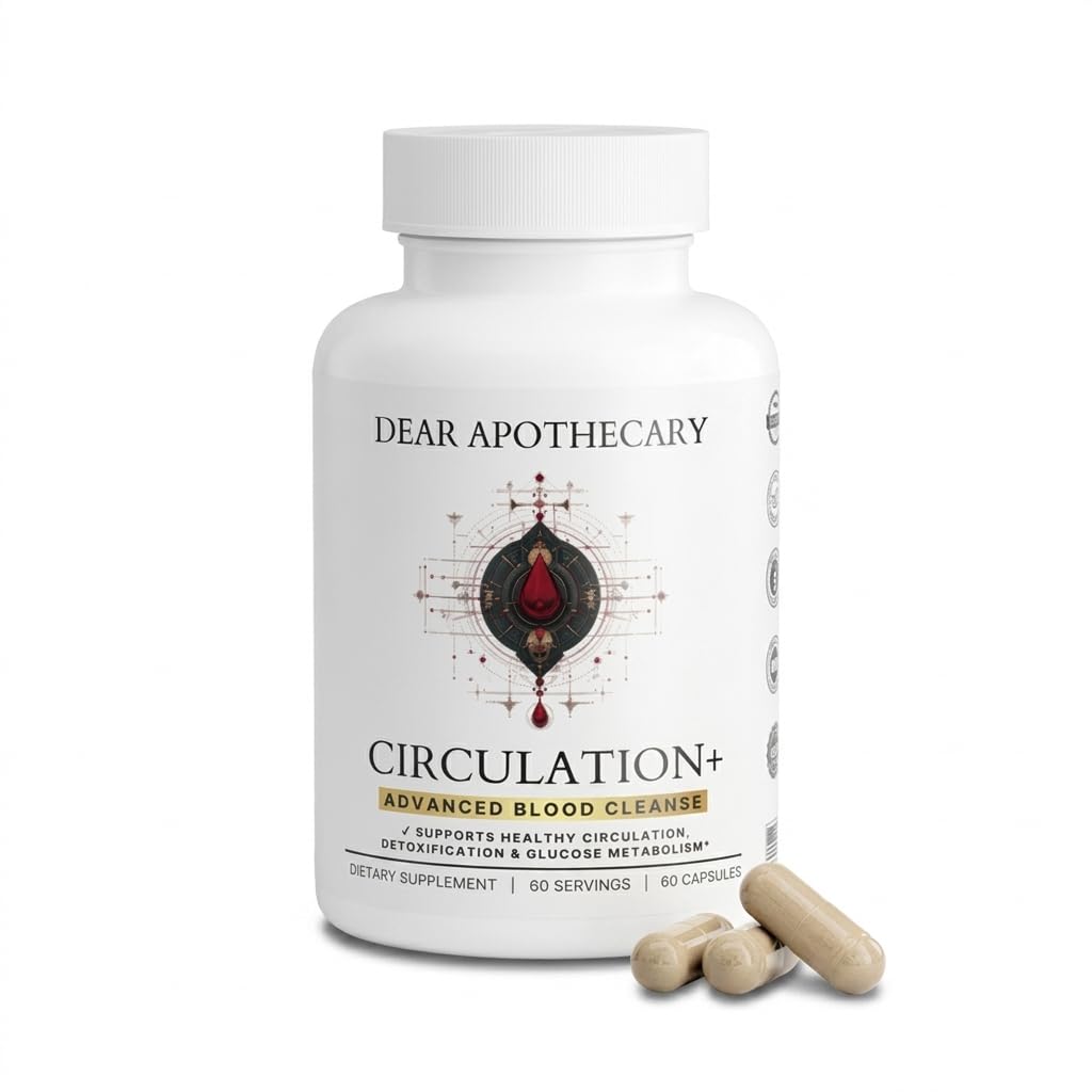 Dear Apothecary bote frente mostrando etiqueta clara y beneficios