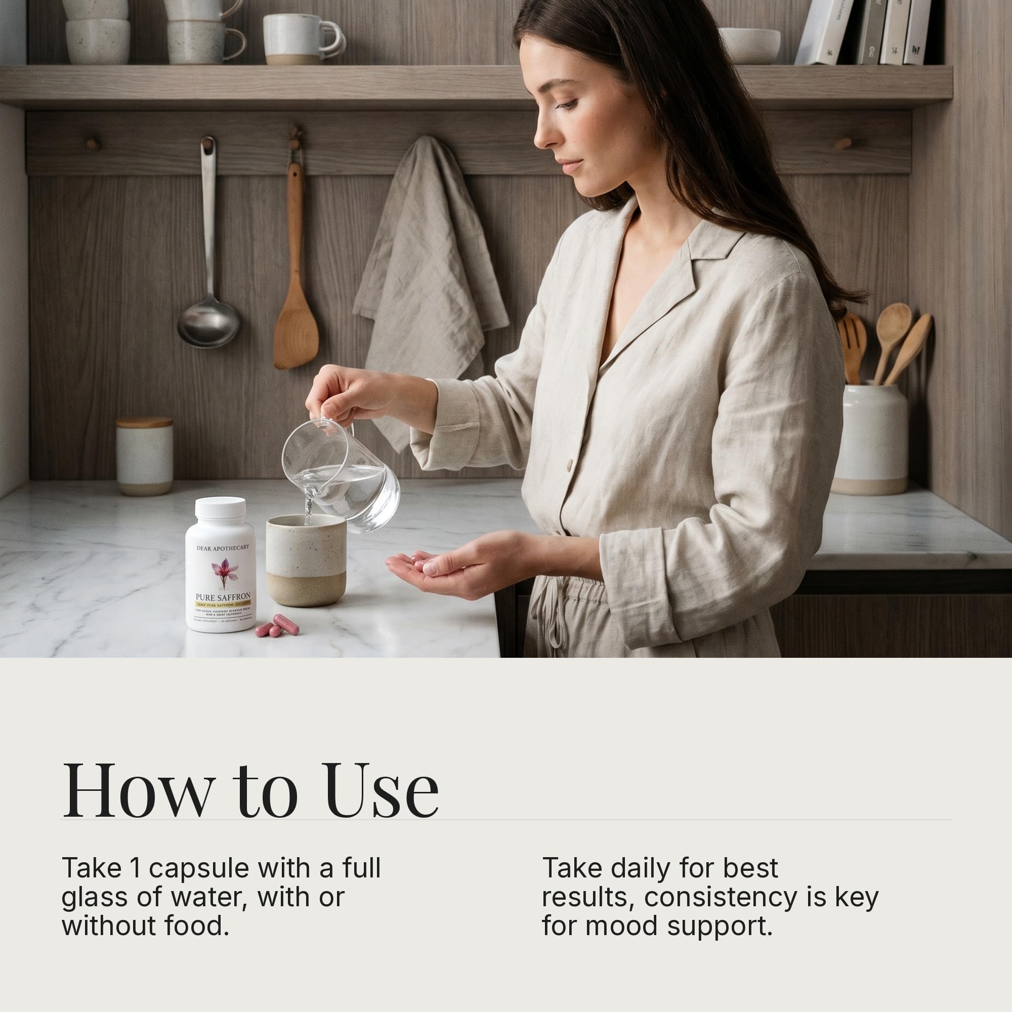 Dear Apothecary etiqueta nutricional visible y trazabilidad clara del producto