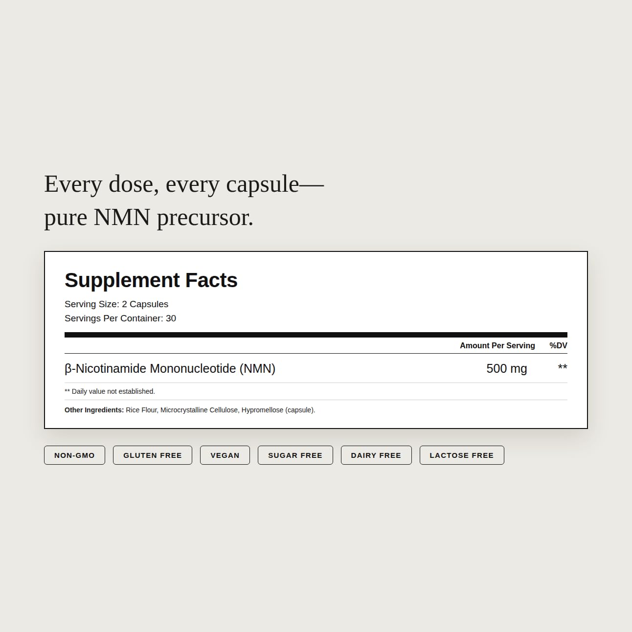 Dear Apothecary etiqueta nutricional legible que garantiza transparencia