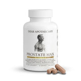 Dear Apothecary envase frontal mostrando fórmula prostática y beneficios