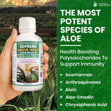 Deca Aloe Supreme ingredientes: miel cruda y hoja de aloe, refuerzan origen natural