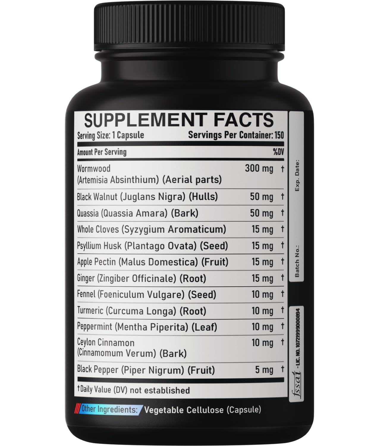 DEDICAD etiqueta con información nutricional y lista de ingredientes