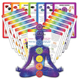 Deep Healing Light cartas a doble cara con afirmaciones claras y meditaciones